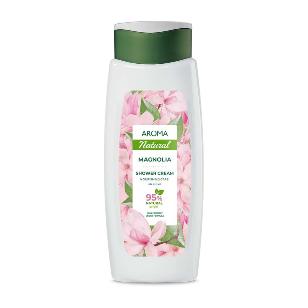 Aroma Natural Shower Cream, Magnolia Nourishing Care 400 ml/2pack